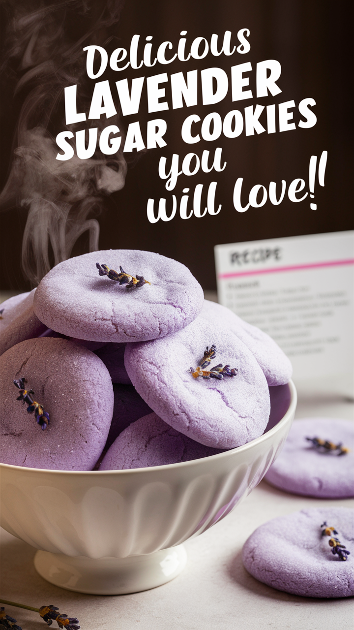 Lavender sugar cookies, Lavender dessert recipes, Lavender cookie recipe, Lavender baking ideas, Lavender infused sweets