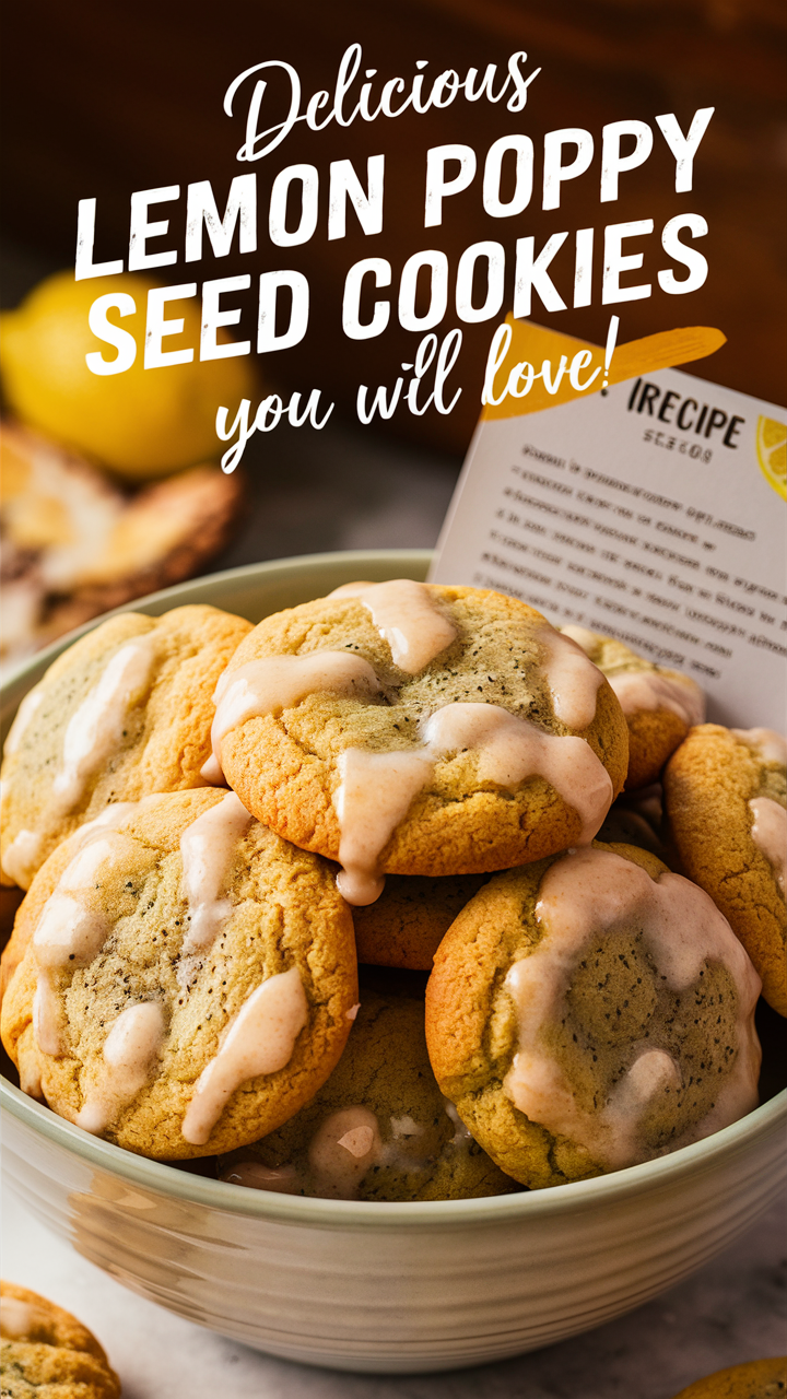 lemon cookie recipe, lemon poppy seed dessert, gourmet cookie recipe, homemade cookie ideas, unique cookie recipes