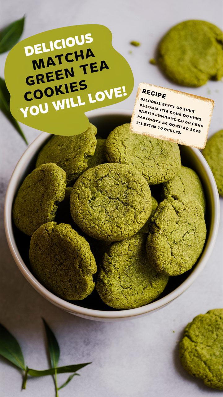 Matcha green tea cookies, matcha tea dessert, best matcha cookie recipe, green tea cookie ingredients, matcha cookie dough