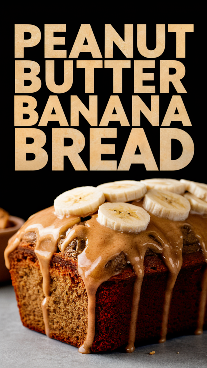 Peanut butter banana bread, best banana bread recipe, homemade banana bread, easy banana bread recipe, healthy banana bread