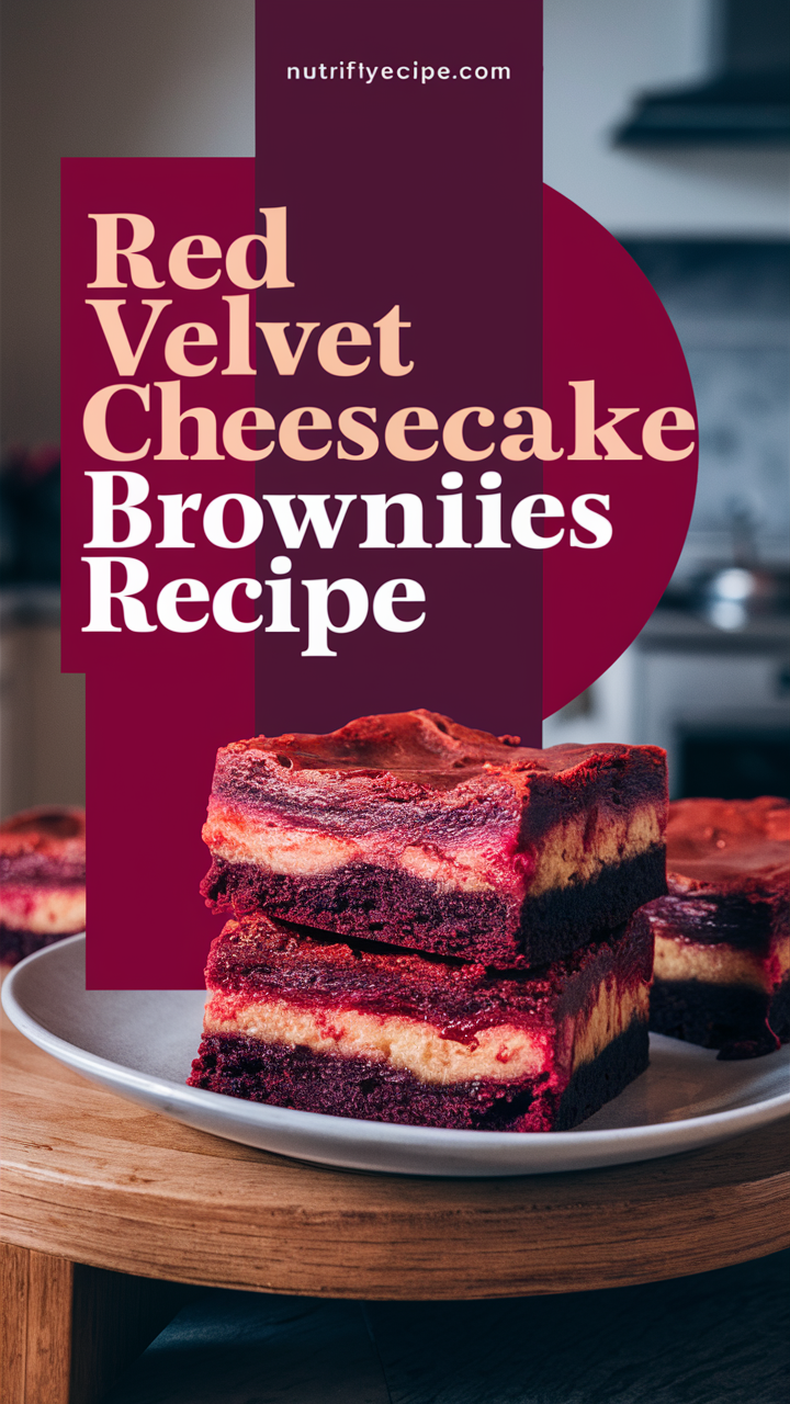 Red Velvet Cheesecake Brownies Recipe, best red velvet brownies, red velvet cheesecake bites, red velvet cream cheese brownies, easy red velvet dessert