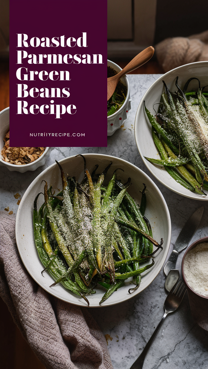 Roasted green beans recipe, Parmesan green beans, Green beans Parmesan, Baked green beans, Easy green bean recipe