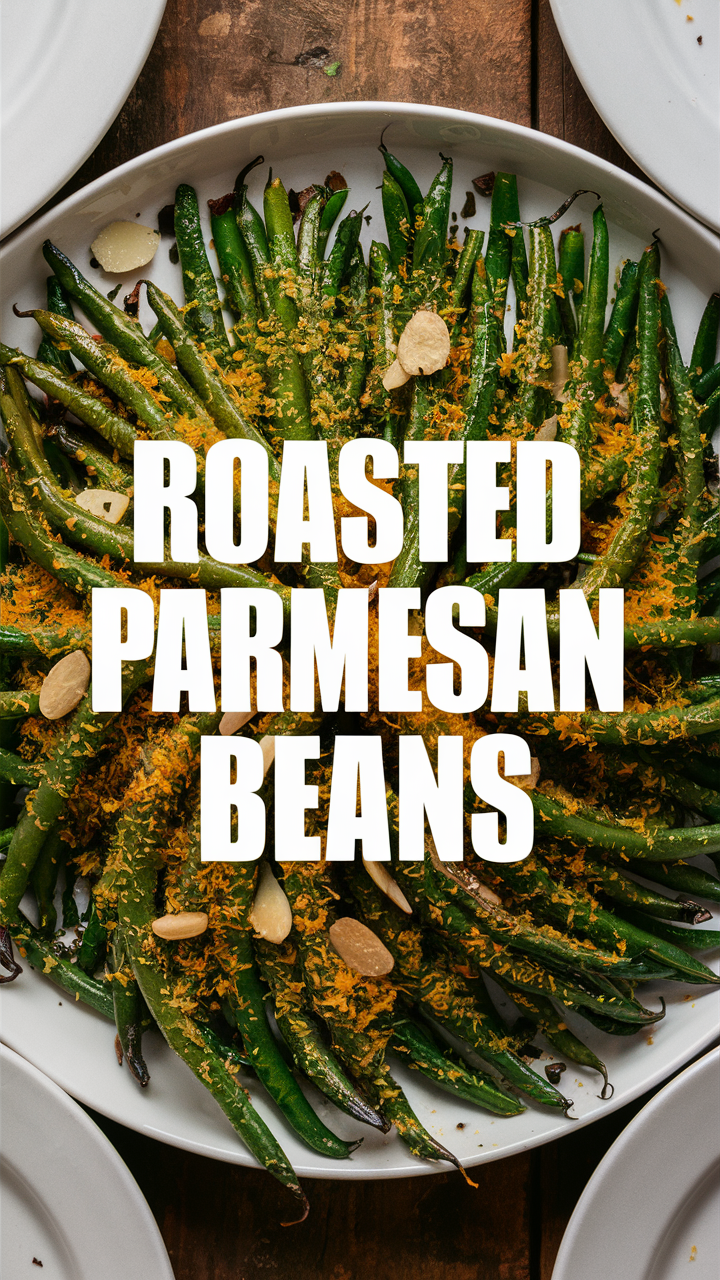 Roasted green beans recipe, Parmesan green beans, Green beans Parmesan, Baked green beans, Easy green bean recipe