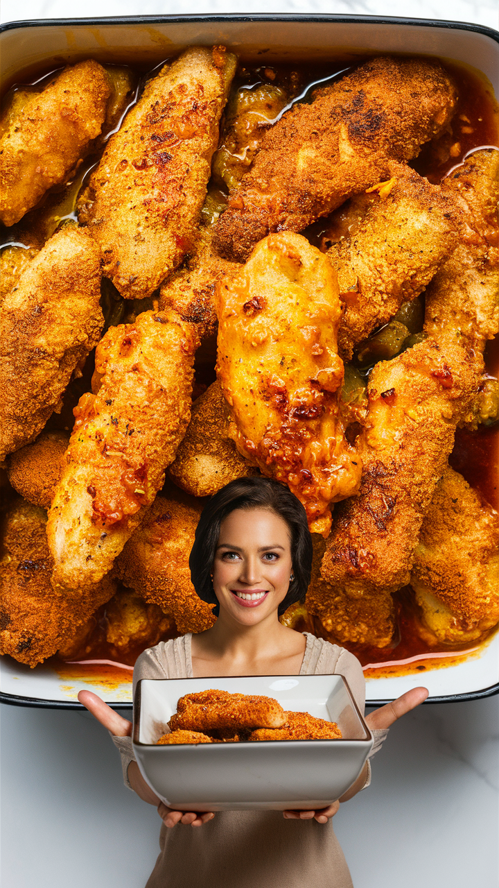 Spicy chicken tenders, Mustard chicken recipe, Citrus chicken dish, Chicken tender marinade, Homemade chicken strips