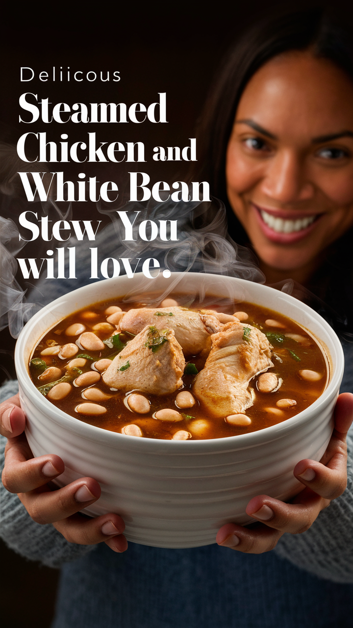 Healthy chicken stew recipe, Chicken and white bean stew, Low-calorie chicken stew, Light chicken stew recipe, Wholesome chicken stew