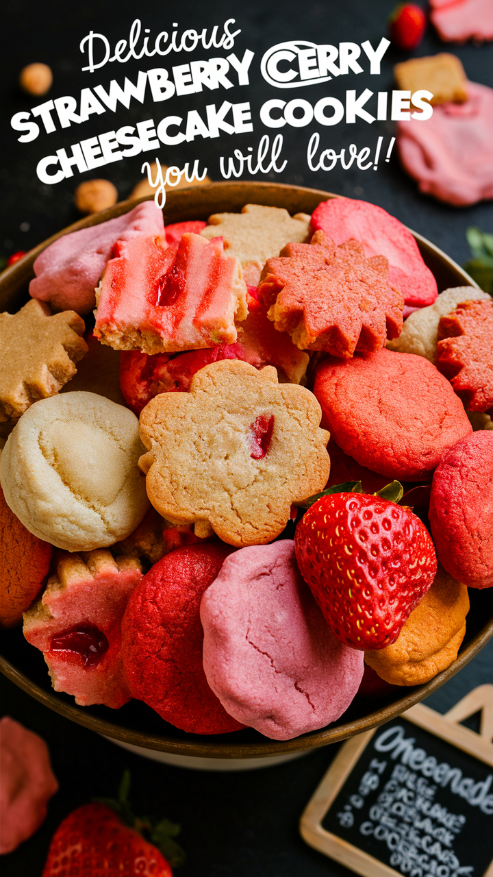 If you are looking for high CPC keywords related to the title "Stunning Strawberry Cheesecake Cookies" with a CPC greater than $5, here are five suggestions: Strawberry dessert recipes , Cheesecake cookie recipe , Gourmet cookie delivery , Strawberry cheesecake frosting , Homemade bakery cookies