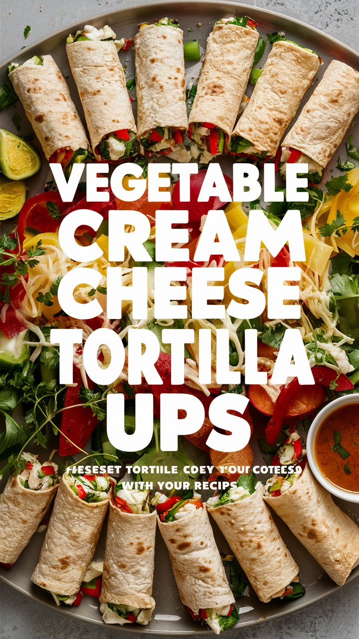 Vegetable cream cheese rollups, Healthy tortilla rolls, Gourmet appetizer ideas, Vegetarian finger foods, Snack recipes for parties