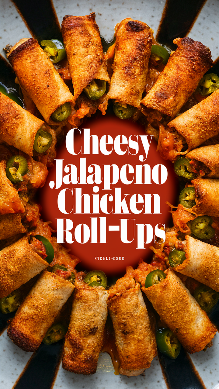 Cheese Stuffed Chicken Rollups, Jalapeno Chicken Wraps, Delicious Cheese Jalapeno Rolls, Gourmet Jalapeno Chicken Rolls, Spicy Cheese Stuffed Chicken Rollups