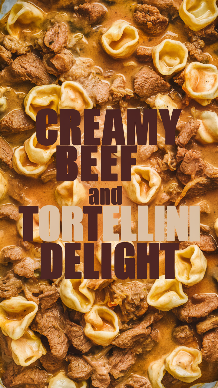 Beef Tortellini Recipe, Beef Tortellini Soup, Creamy Tortellini Casserole, Homemade Tortellini Dish, Tortellini Beef Alfredo