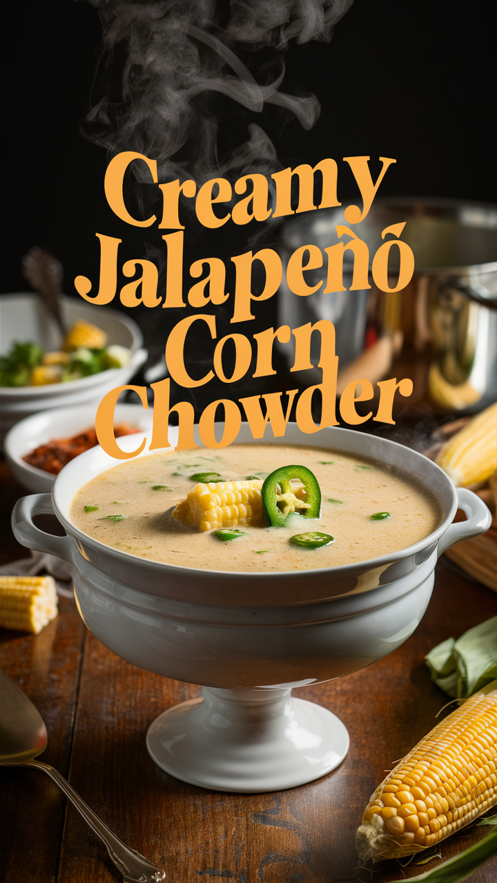 Jalapeño recipes, Corn chowder, Creamy soup, Spicy soup, Homemade chowder