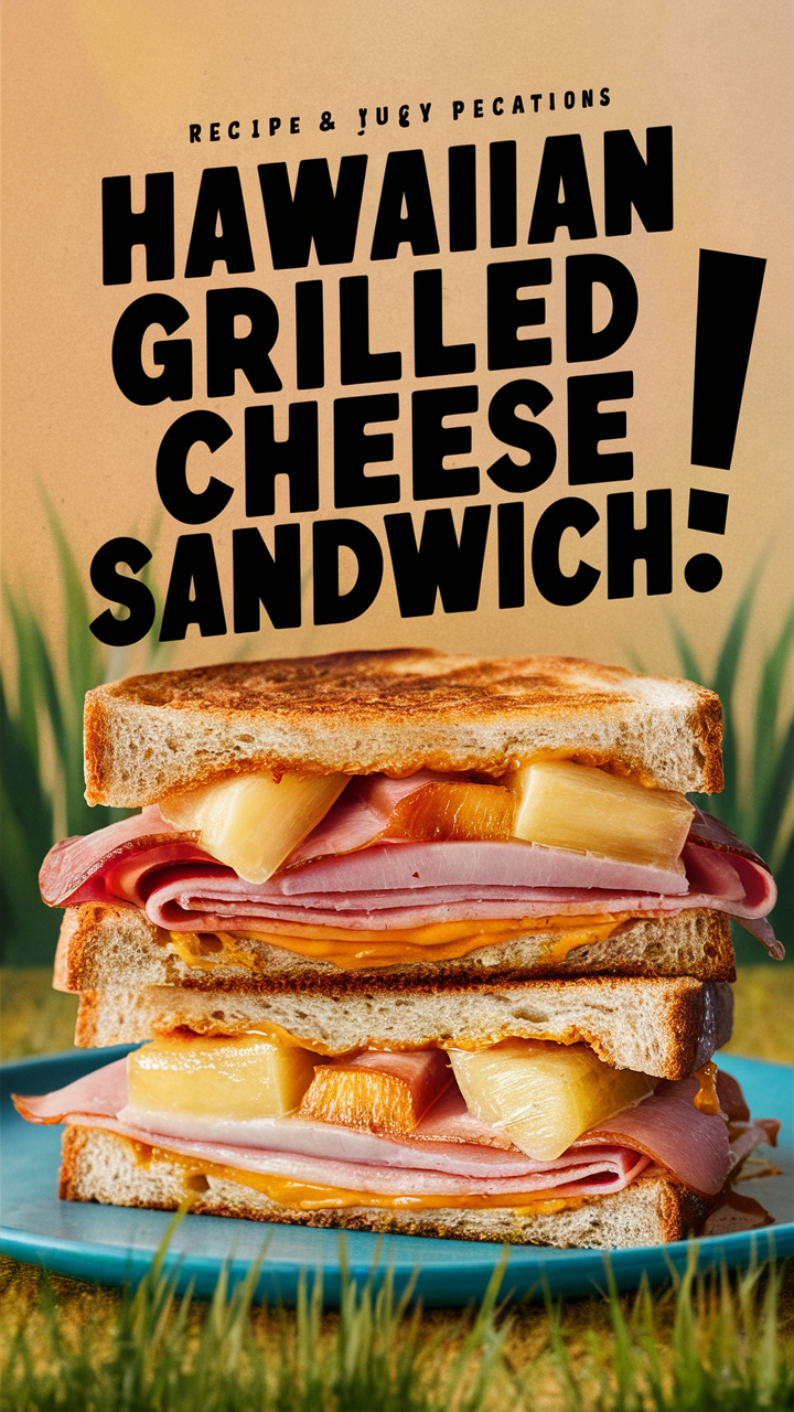 Hawaiian grilled cheese sandwich, Hawaiian sandwich recipe, grilled cheese recipe, Hawaiian recipes, grilled cheese variations