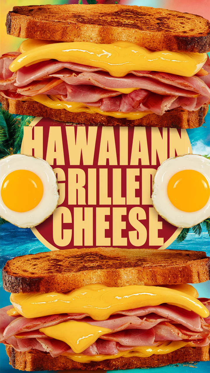Hawaiian grilled cheese sandwich, Hawaiian sandwich recipe, grilled cheese recipe, Hawaiian recipes, grilled cheese variations