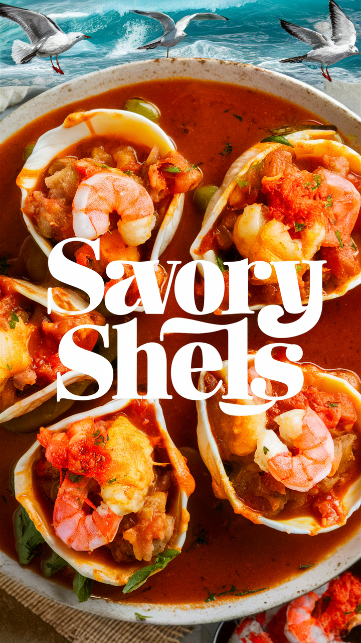 seafood recipes, stuffed shells recipe, best seafood dish, savory seafood, gourmet seafood dish