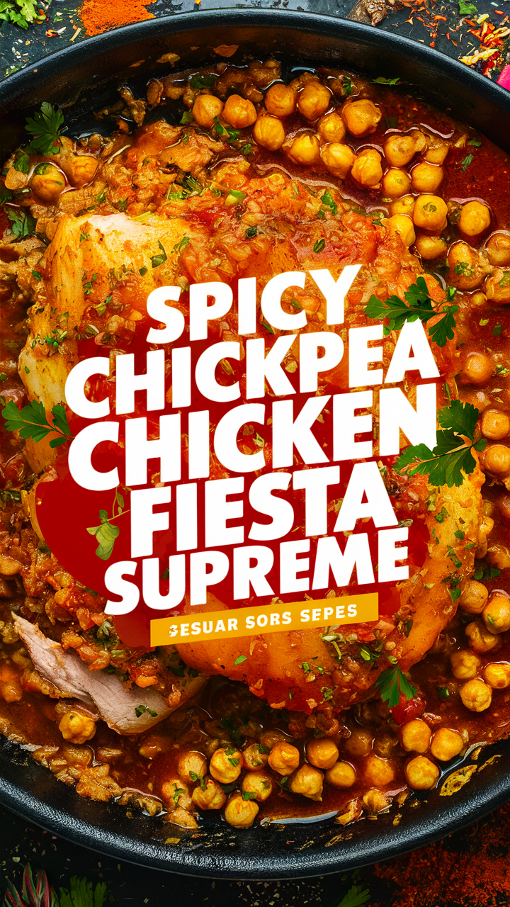 Spicy chicken recipes, Chicken fiesta recipes, Chickpea dishes, Spicy chicken dishes, Fiesta chicken recipes