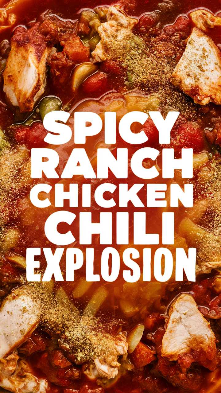Spicy chili recipe, Spicy chicken chili, Ranch chicken chili, Chicken chili explosion, Spicy ranch chili