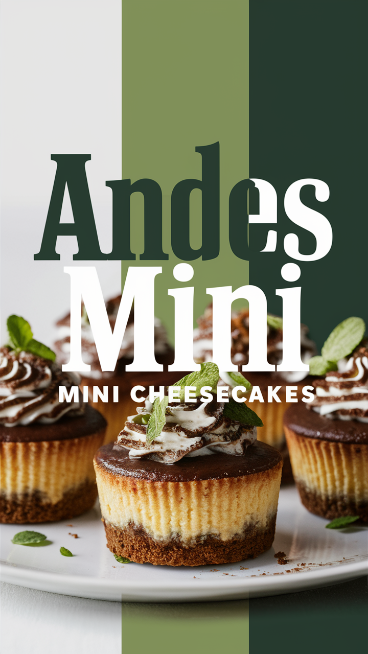 Andes mint cheesecake, mint cheesecake recipe, mini cheesecakes, delicious mint desserts, chocolate mint desserts