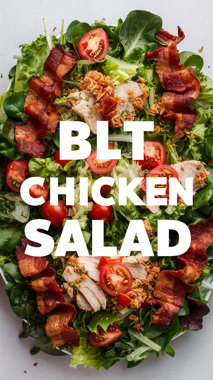 Chicken salad recipe, BLT salad, Grilled chicken BLT, Bacon chicken salad, Chicken bacon ranch salad