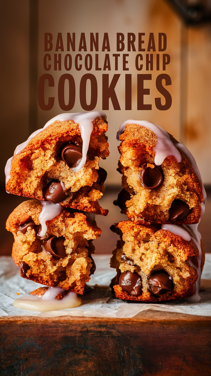 Banana bread cookies, Chocolate chip banana bread, Banana chocolate chip cookies, Easy banana bread recipe, Homemade banana bread