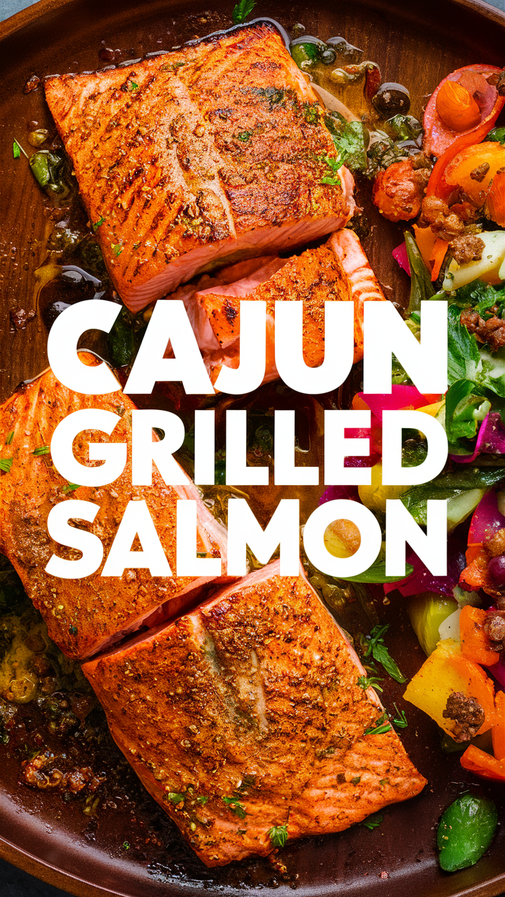 Grilled Cajun salmon, Blackened salmon, Cajun spice recipe, Spicy salmon marinade, Grilled seafood recipe