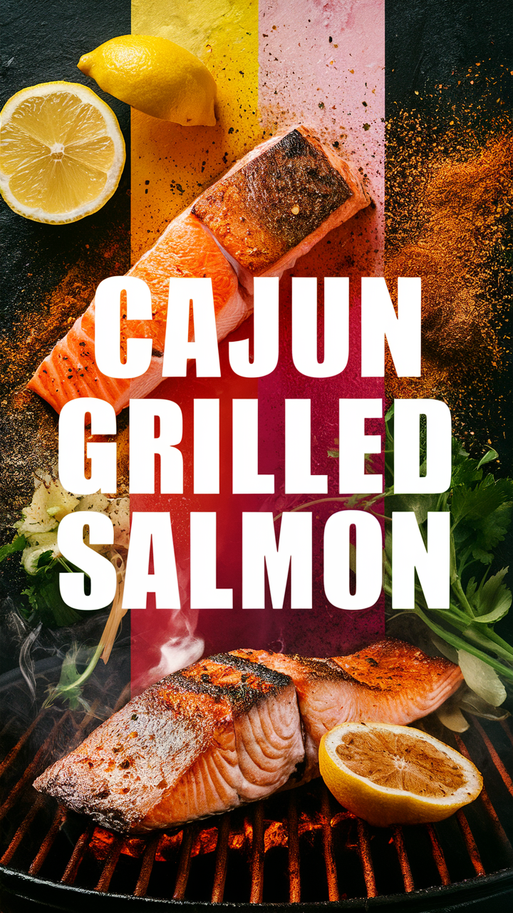 Grilled Cajun salmon, Blackened salmon, Cajun spice recipe, Spicy salmon marinade, Grilled seafood recipe