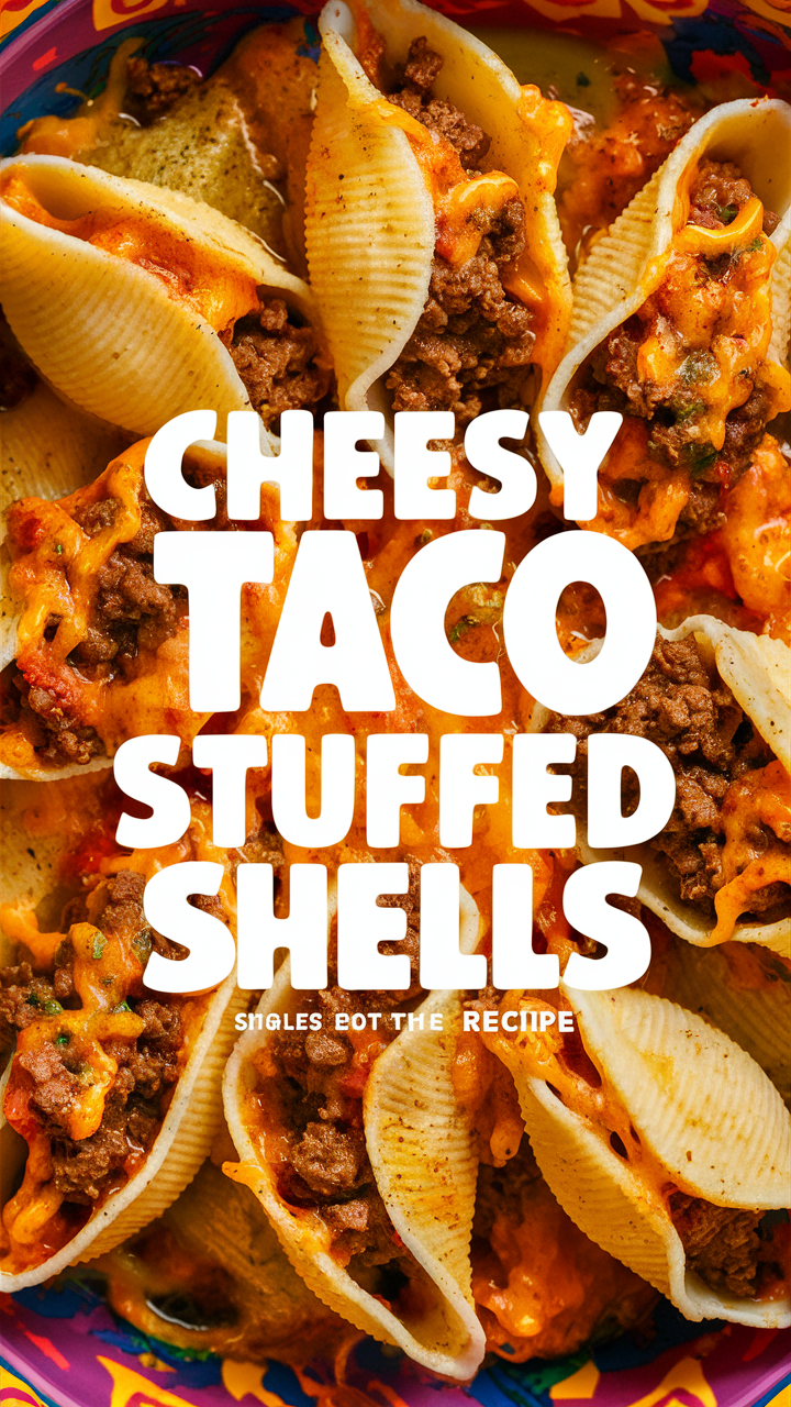 Cheesy taco shells, Stuffed shells recipe, Taco stuffed shells, Cheesy recipe, Taco shells