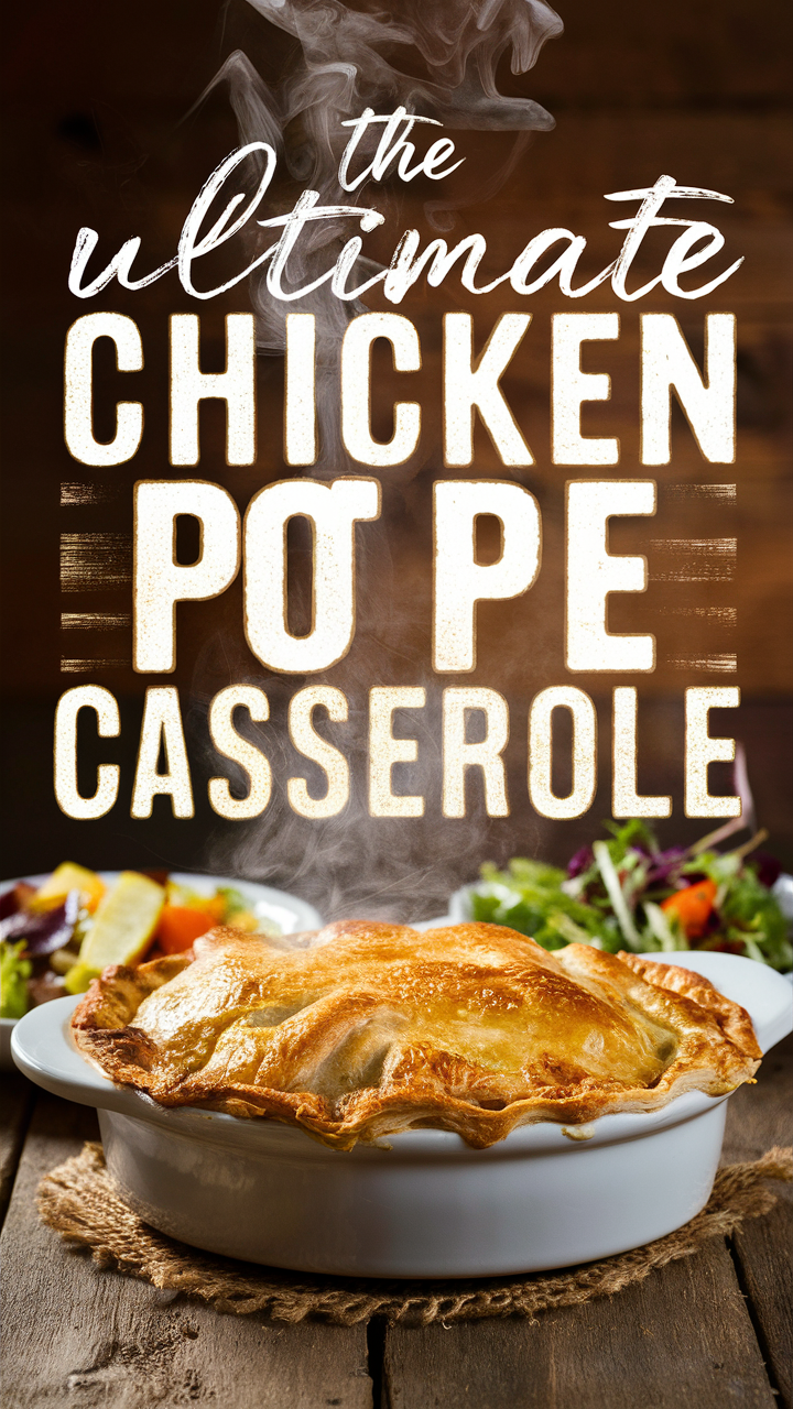 Chicken casserole recipe, Easy chicken pie recipe, Homemade pot pie, Best pot pie recipe, Creamy chicken casserole