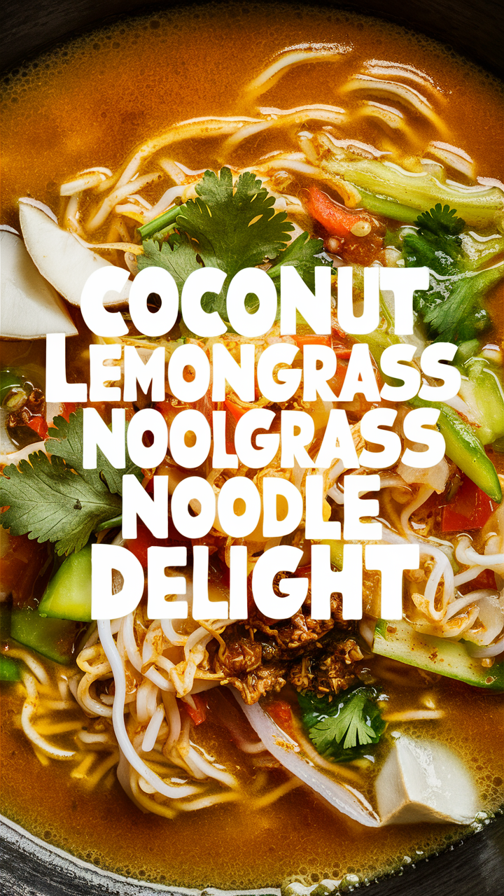 Coconut Lemongrass Noodles, Thai Coconut Noodles, Lemongrass Noodle Soup, Coconut Lemongrass Stir-Fry, Lemongrass Coconut Noodle Bowl