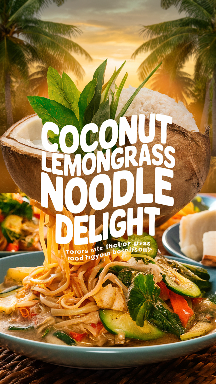 Coconut Lemongrass Noodles, Thai Coconut Noodles, Lemongrass Noodle Soup, Coconut Lemongrass Stir-Fry, Lemongrass Coconut Noodle Bowl