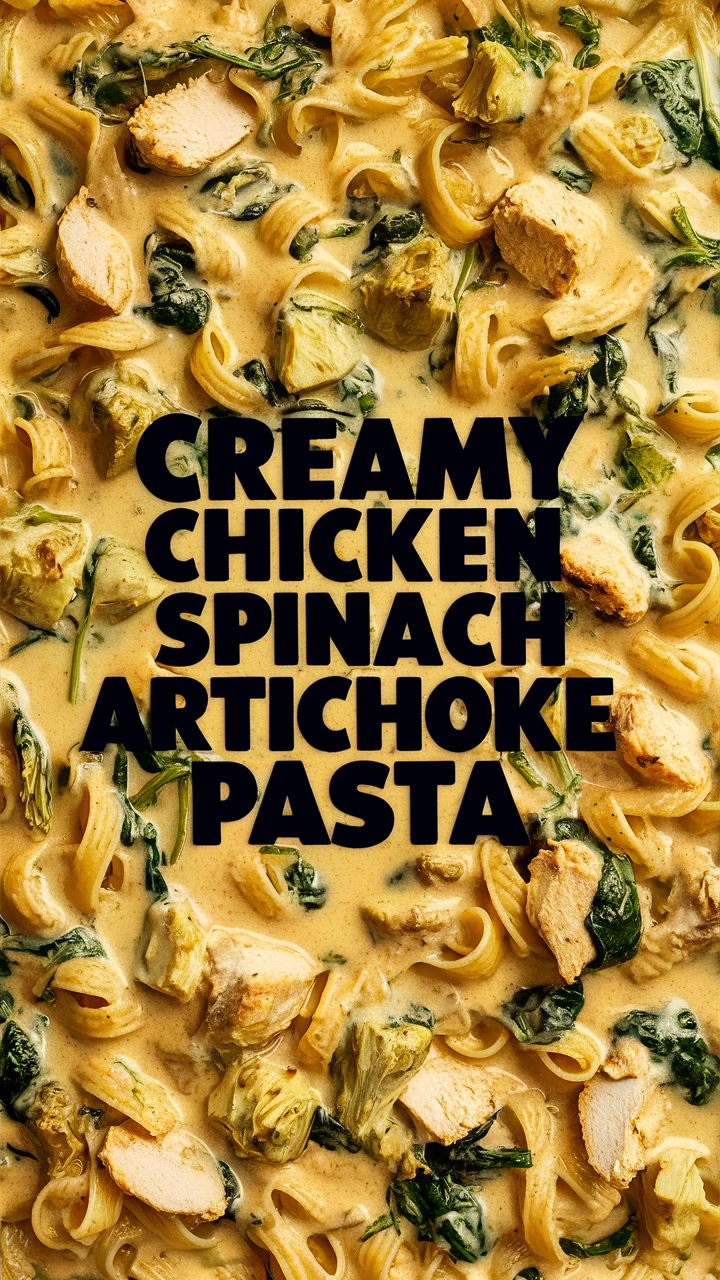 Creamy chicken pasta, Spinach artichoke pasta, Chicken artichoke pasta, Creamy spinach pasta, Chicken spinach pasta