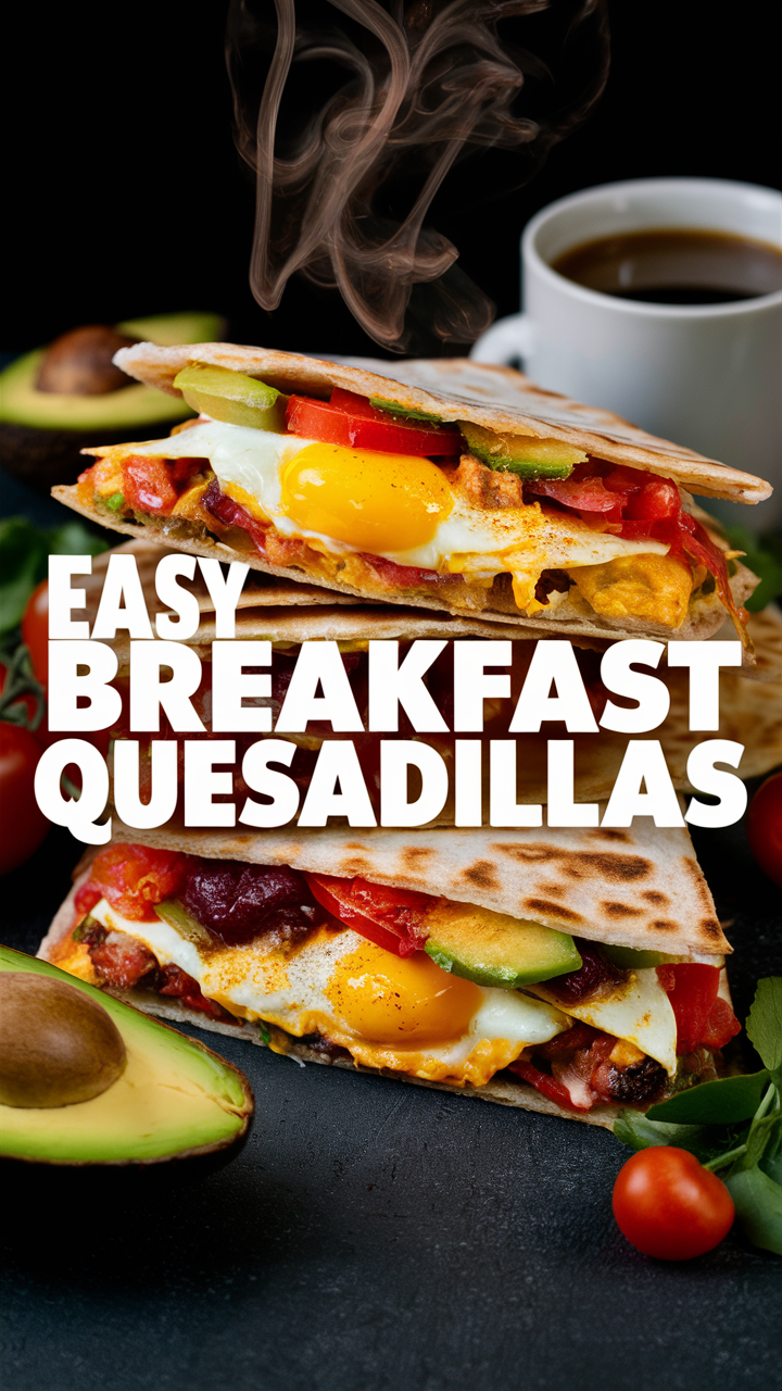 Breakfast quesadilla recipe, quick breakfast ideas, breakfast burrito, breakfast wrap, breakfast casserole