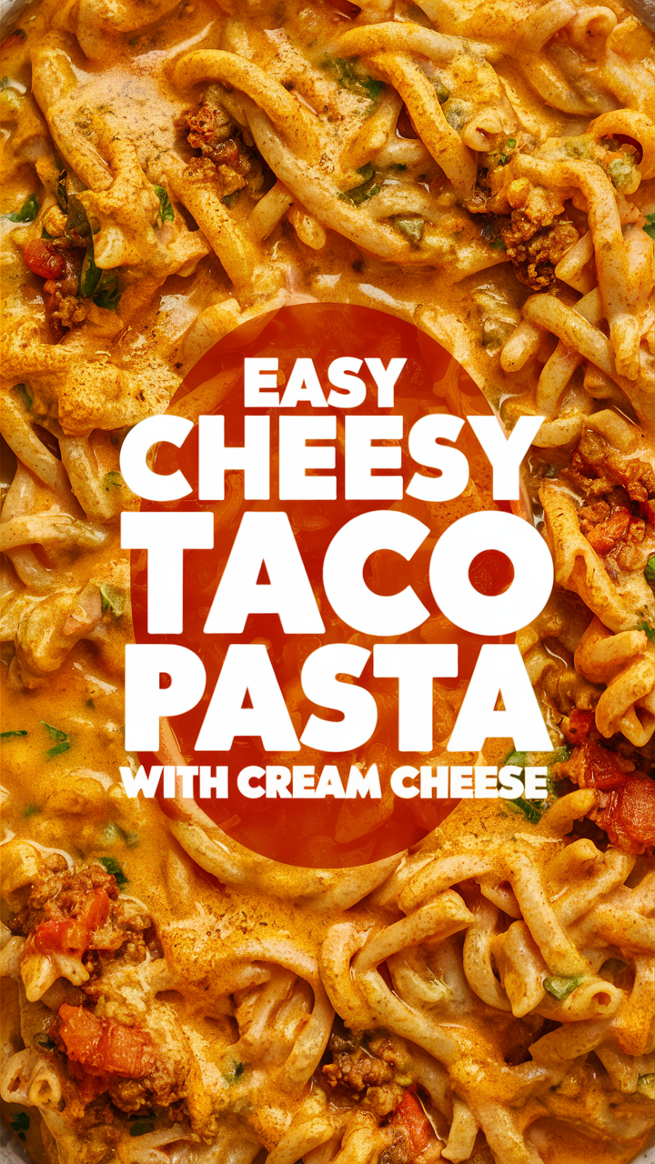 Cheesy pasta recipe, Cheesy taco recipe, Cream cheese pasta, Creamy taco pasta, Easy pasta recipe