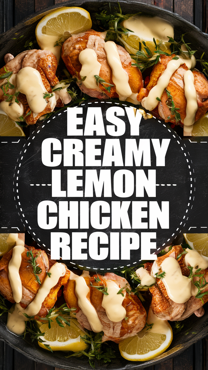 creamy lemon chicken, lemon chicken recipe, easy lemon chicken, creamy chicken recipe, lemon cream sauce