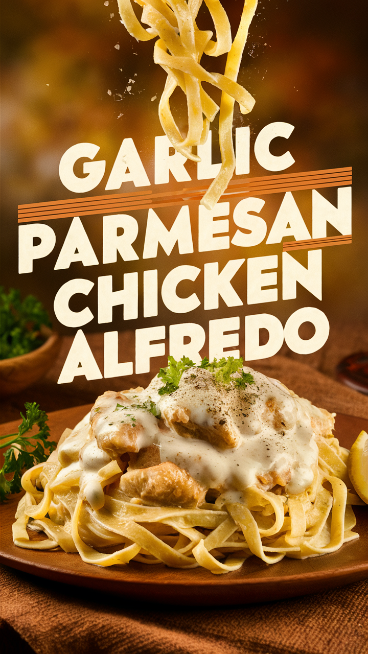 Garlic Parmesan Chicken Alfredo, Chicken Alfredo Recipe, Parmesan Chicken, Creamy Alfredo Sauce, Homemade Alfredo Sauce