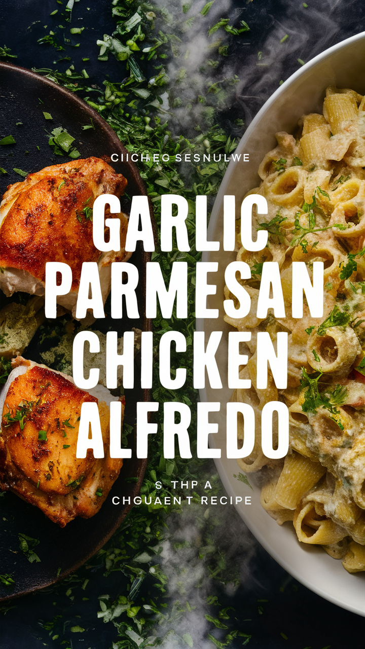 Garlic Parmesan Chicken Alfredo, Chicken Alfredo Recipe, Parmesan Chicken, Creamy Alfredo Sauce, Homemade Alfredo Sauce