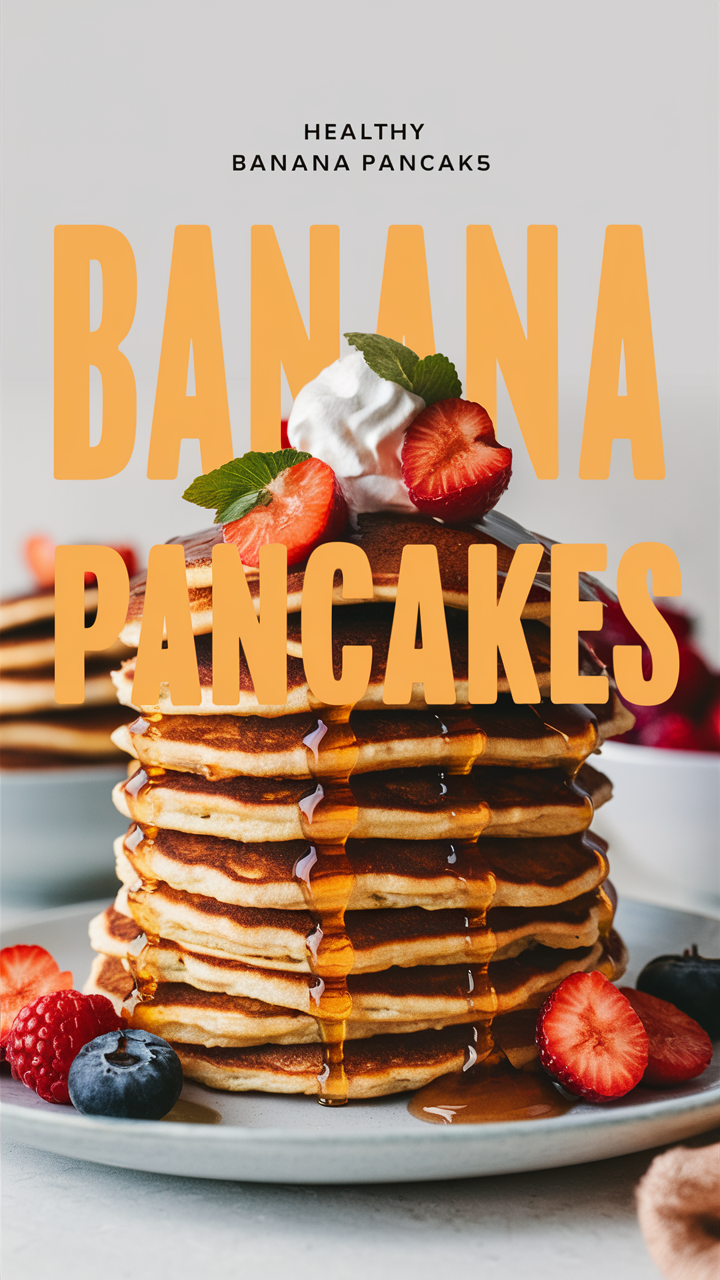 healthy breakfast recipes, easy pancake recipe, banana recipes, gluten-free pancakes, homemade breakfast ideas