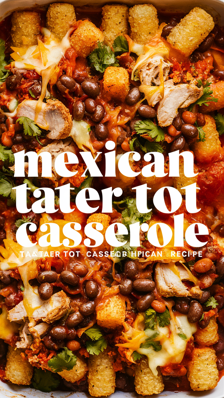 Mexican casserole recipe, Tater Tot casserole, Casserole dishes, Easy casserole recipes, Casserole meals