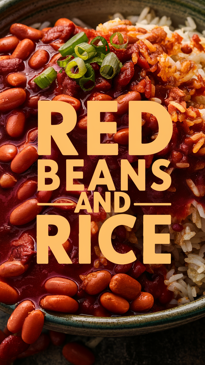 Red beans, Rice recipe, Cajun cuisine, Southern cooking, Comfort food