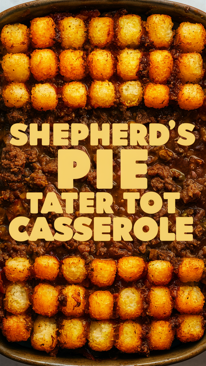 Shepherd's pie casserole, Tater tot casserole recipe, Casserole dish, Casserole recipes, Easy casserole recipe