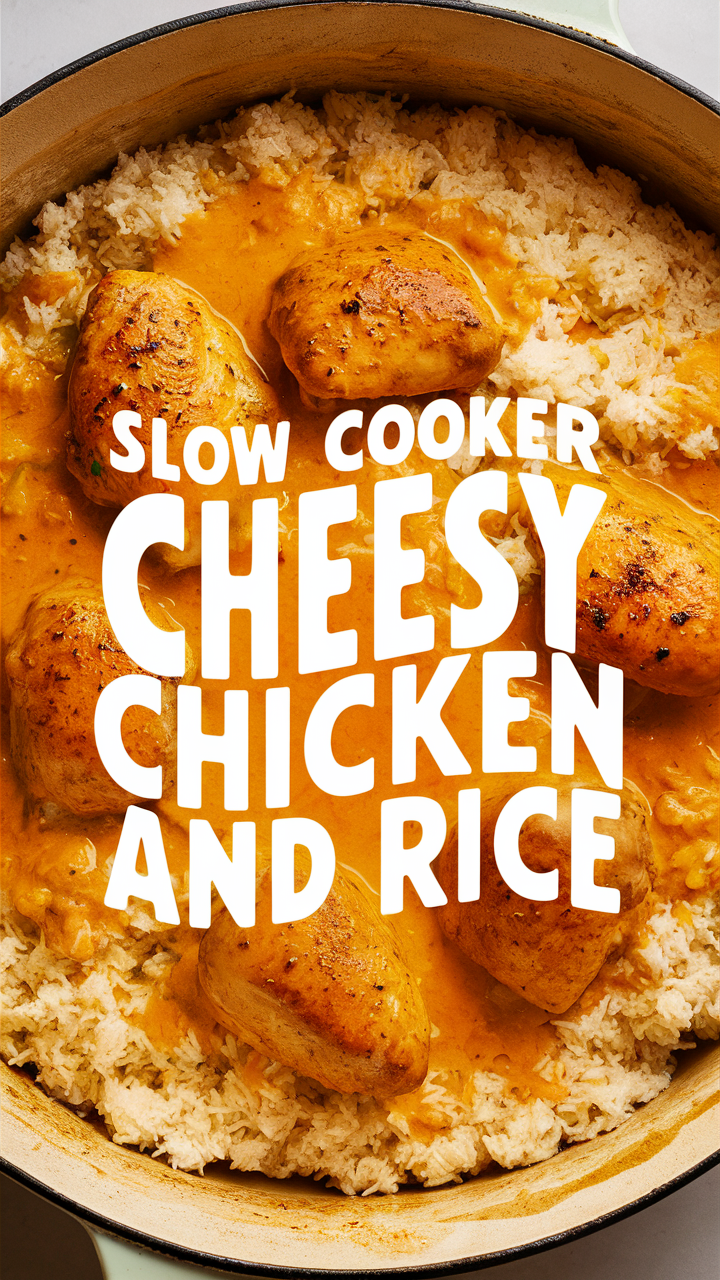 Slow Cooker Chicken Recipes, Crockpot Chicken Dinner Ideas, Cheese Chicken Casserole, Creamy Chicken and Rice, Cheesy Chicken Casserole
