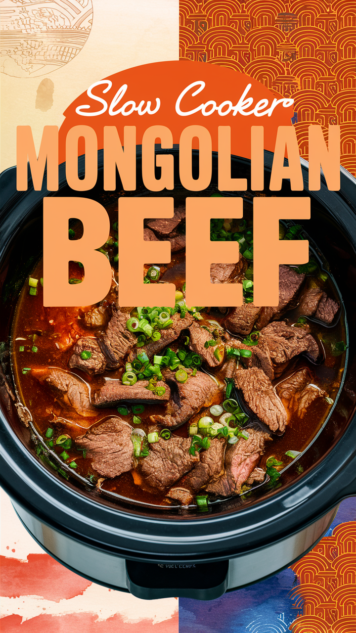 Slow Cooker Mongolian Beef, Mongolian Beef Slow Cooker Recipe, Mongolian Beef Crockpot, Slow Cooker Mongolian Recipes, Easy Slow Cooker Mongolian Beef