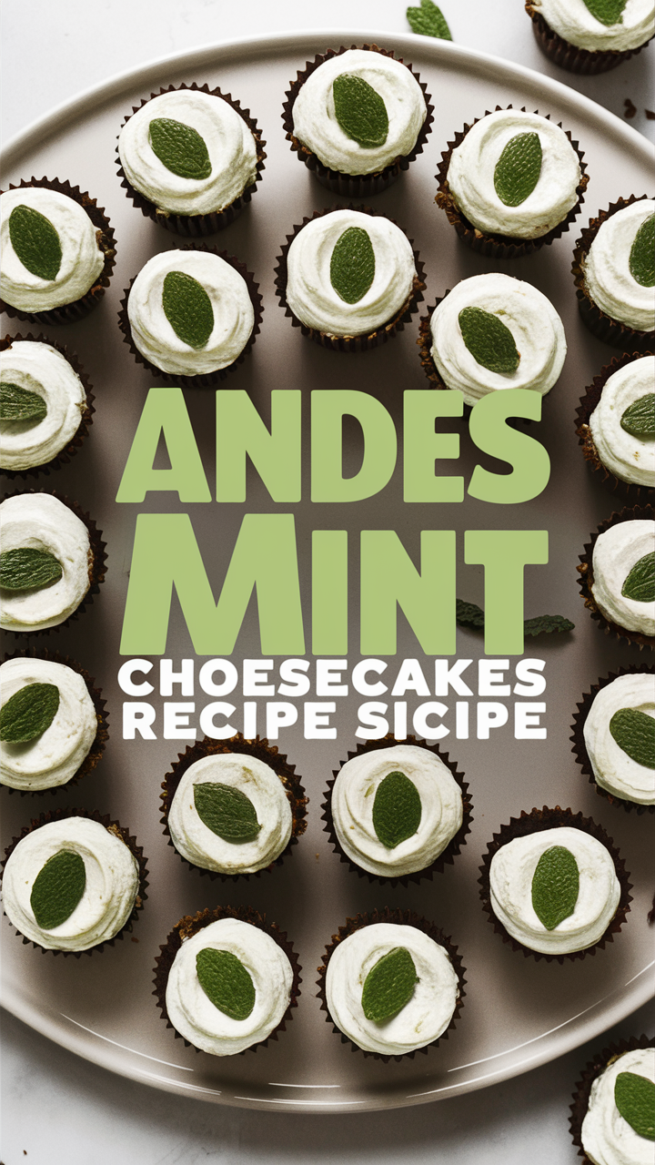 Andes mint cheesecake, mint cheesecake recipe, mini cheesecakes, delicious mint desserts, chocolate mint desserts