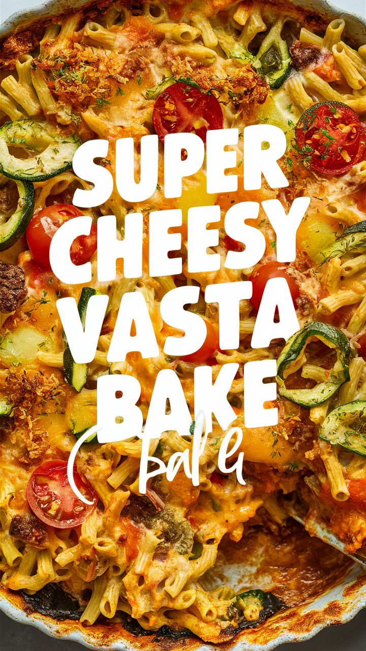 Cheese Pasta Bake, Delicious Pasta Bake, Vegetarian Pasta Recipe, Baked Mac and Cheese, Cheesy Vegetable Pasta