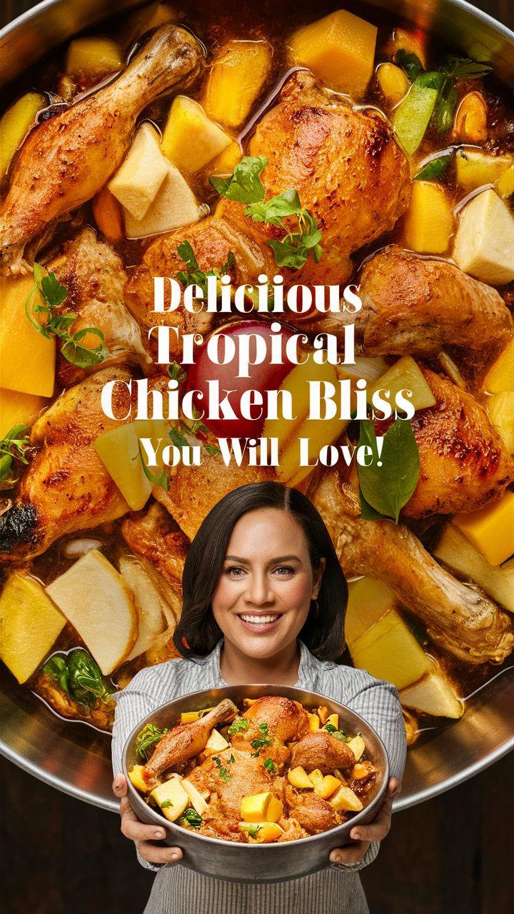 Grilled chicken with mango salsa, Barbecue coconut chicken, Pineapple teriyaki chicken, Coconut lime chicken, Mango curry chicken