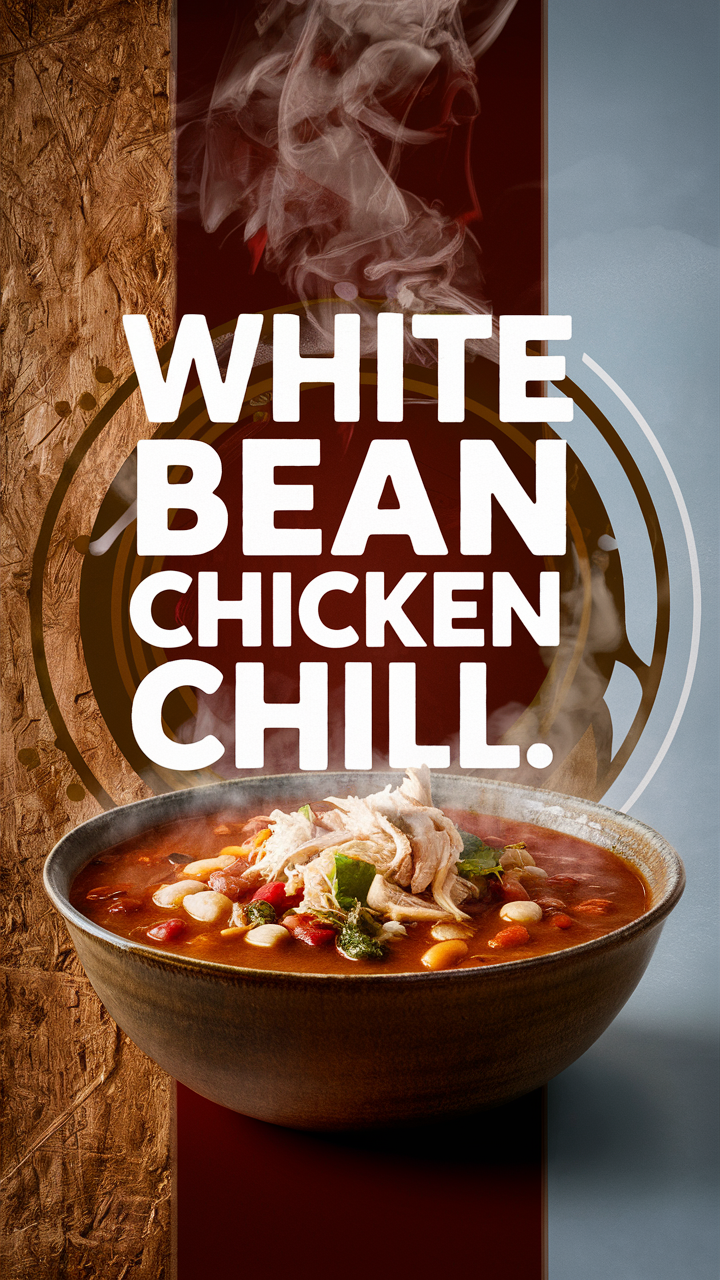 White bean chicken chili, Chicken chili recipe, White bean chili, White chicken chili, Healthy chili recipe