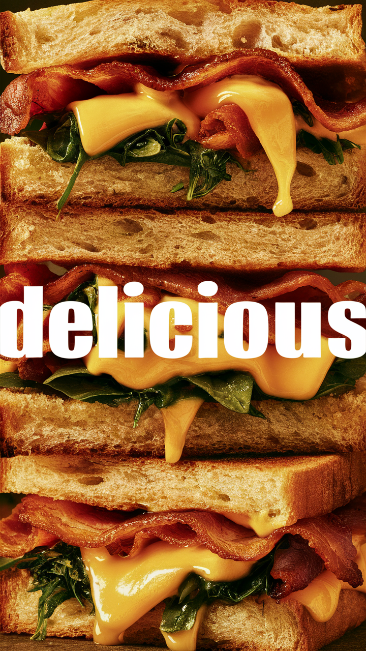 Bacon grilled cheese, Spinach grilled cheese, Gourmet grilled cheese, Cheesy bacon sandwich, Melty cheese sandwich
