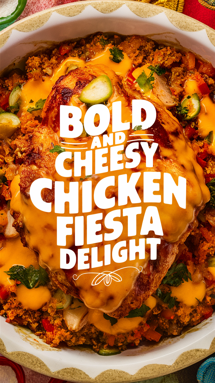 Bold Chicken Fiesta, Cheesy Chicken Delight, Chicken Fiesta Delight, Bold Cheesy Chicken, Cheesy Fiesta Delight