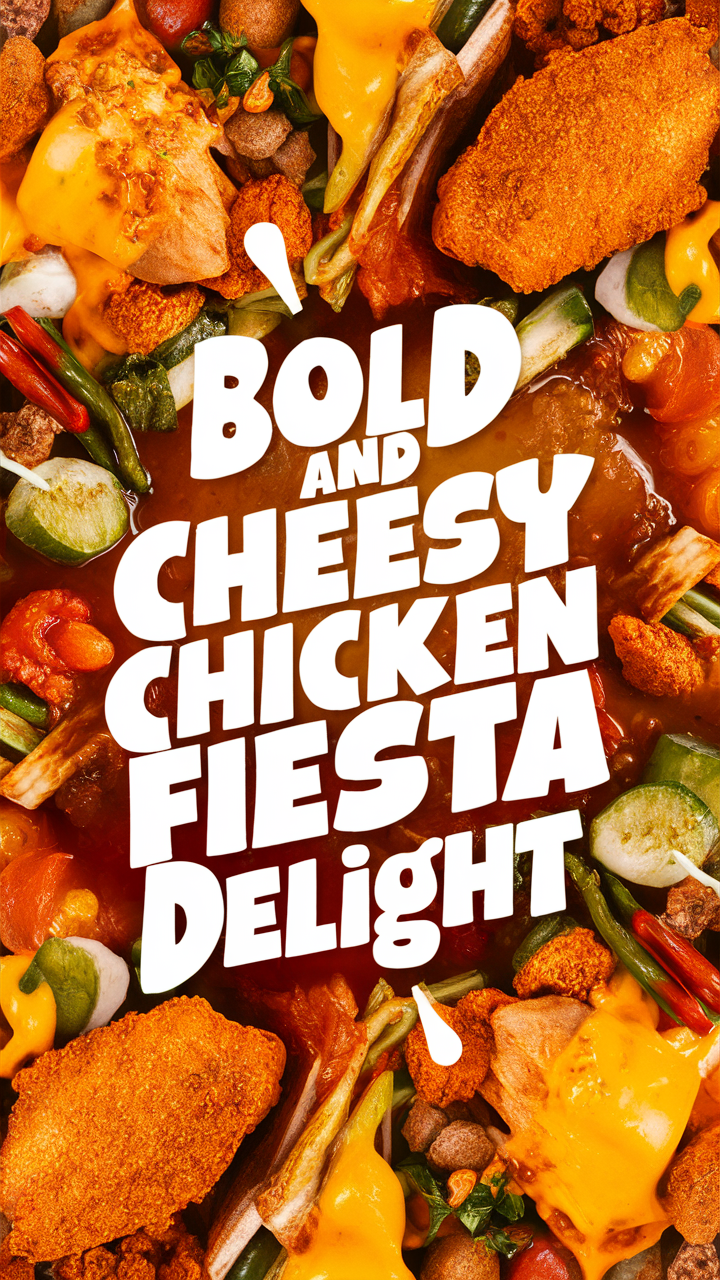 Bold Chicken Fiesta, Cheesy Chicken Delight, Chicken Fiesta Delight, Bold Cheesy Chicken, Cheesy Fiesta Delight