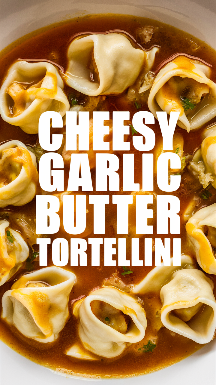 Garlic butter pasta, Cheesy pasta, Tortellini recipe, Creamy pasta, Gourmet pasta