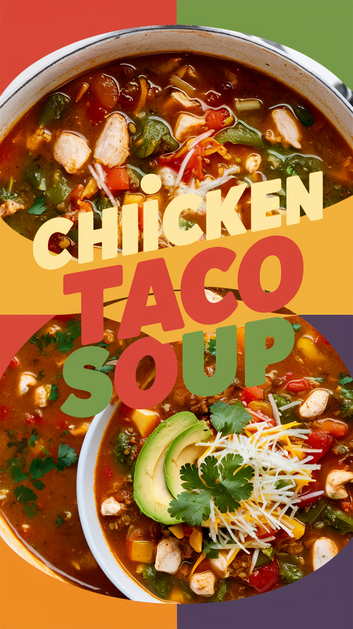 Chicken Taco Soup, Taco Soup Recipe, Homemade Soup, Mexican Soup, Chicken Taco Recipe