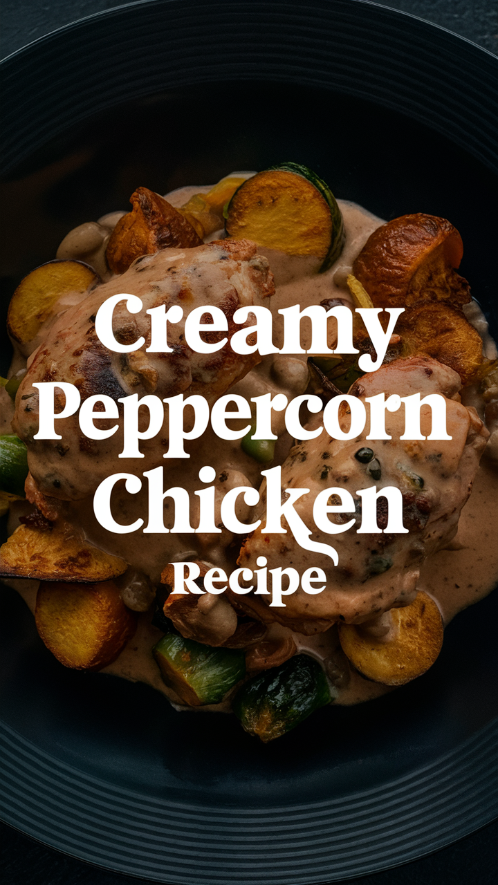 Creamy chicken recipe, Cooking chicken with cream, Creamy poultry dish, Peppered poultry with cream, Creamy chicken entree